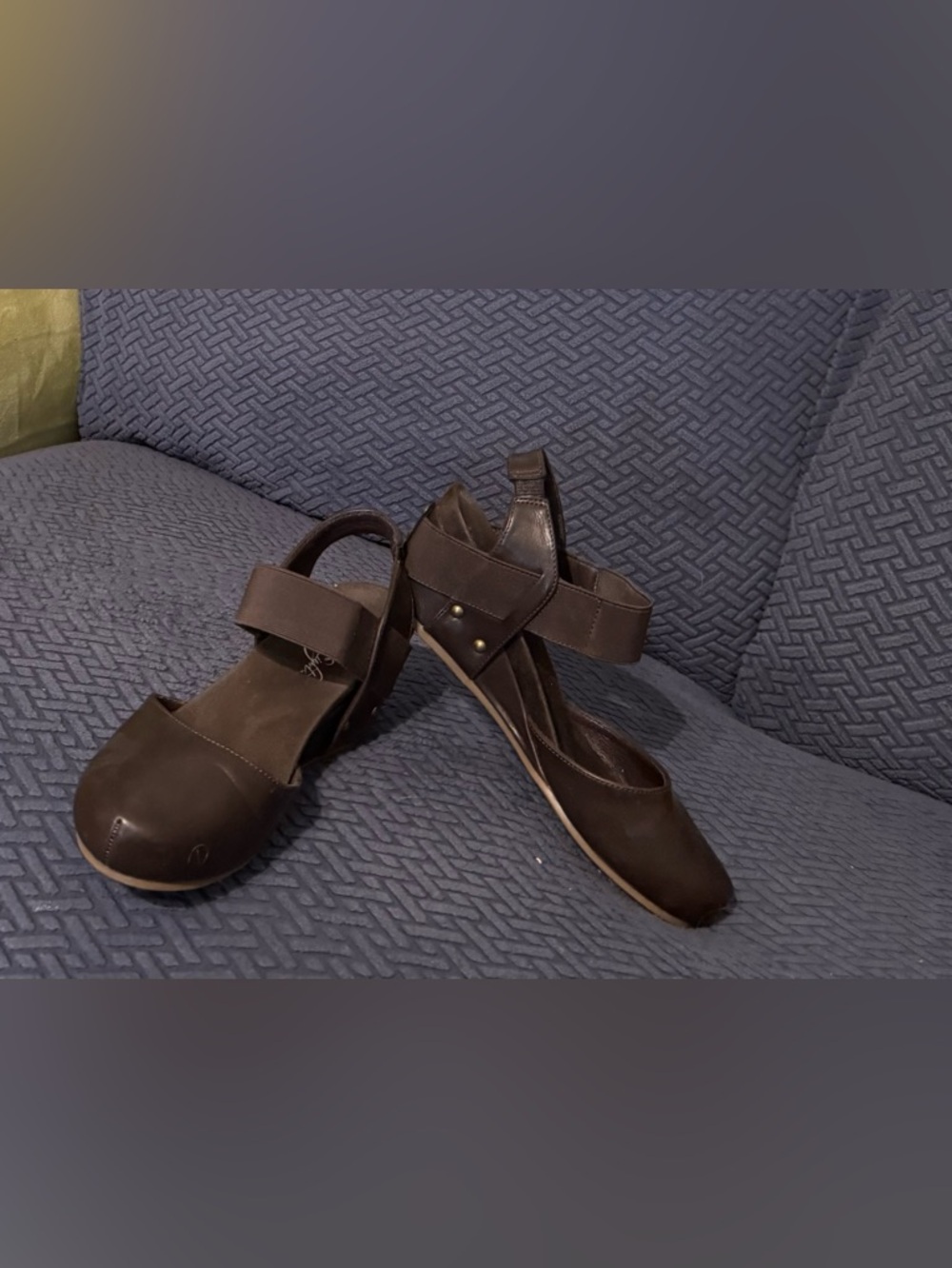 Women’s Brown Wedge Sandals with Ankle Strap